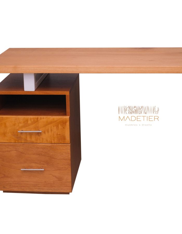 Escritorio Minimalista de Madera con Cajones